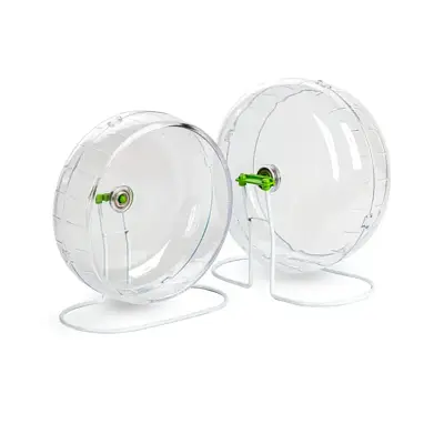 Brinquedo Hamster Roda Acrílica Com Suporte Jel Plast