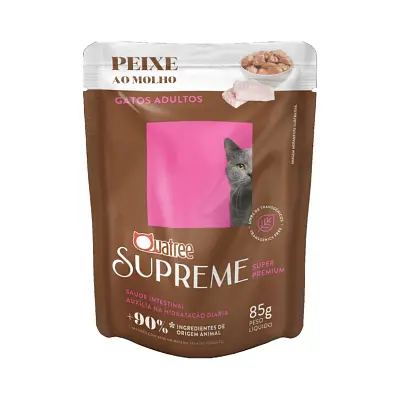Ração Úmida Quatree para Gatos Supreme Adulto Sabor Peixe 85g