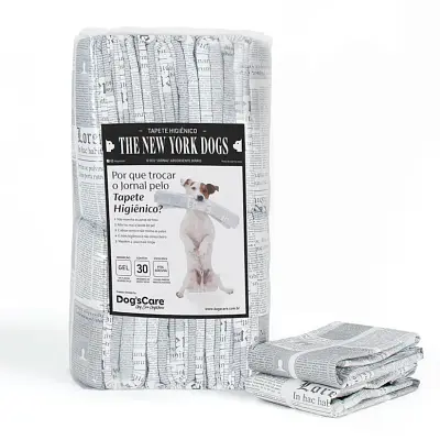 Tapete Higiênico Cães The New York Dogs grande 30 unidades