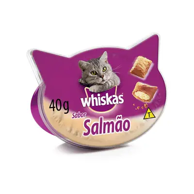 Petisco Whiskas Gatos Temptations Adultos Salmão 40g