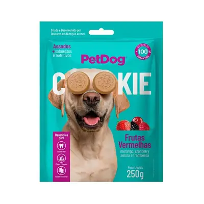 Bifinho para Cães Pet Dog Cookie Frutas Vermelhas 250g