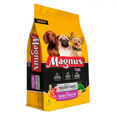 Ração Magnus Premium Petit Cães Raças Pequenas Carne e Vegetais 1kg