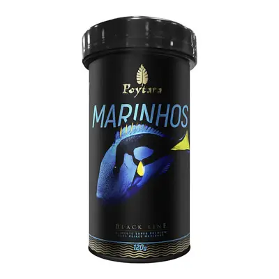 Ração Para Peixes Poytara Marinhos Black Line M 120g