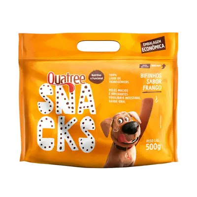 Snacks Quatree Bifinhos Cães Sabor Frango 500g