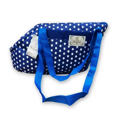 Bolsa Transporte Maxximo Pet Transporte Azul Com Estrelas M