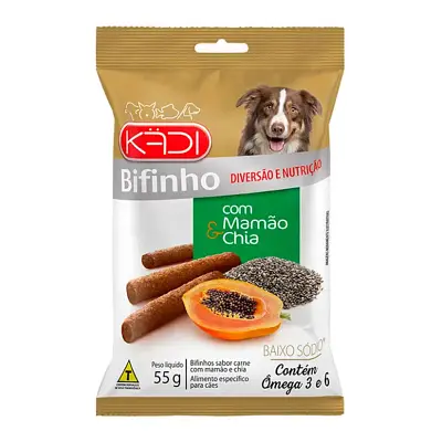 Bifinho Cães Kadi Mamão e Chia 55g