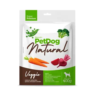 Biscoito para Cães PetDog Natural Veggie 400g