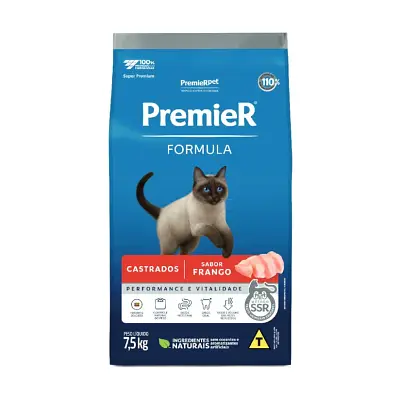 PremieR Formula Gatos Castrados Sabor Frango 7,5kg