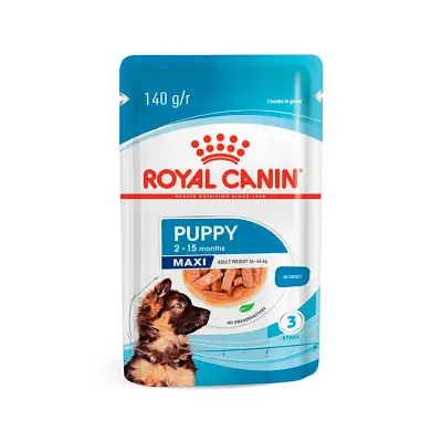 Ração Cães Royal Canin Umida Maxi Puppy Sachê 140g