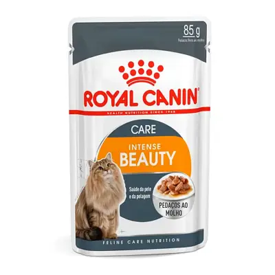 Ração Úmida Royal Canin Gatos Intense Beauty Sachê 85g