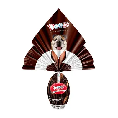 Ovo De Páscoa Para Cães Doogs Sabor Churrasco 200g