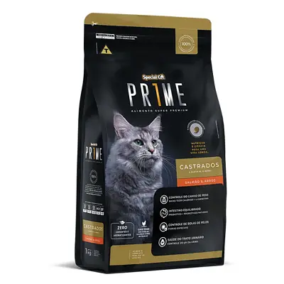 Ração Special Cat Prime Castrados Salmão E Arroz 10,1kg