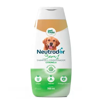 Shampoo Petmais 3 Em 1 Citronela Neutrodor 700ml