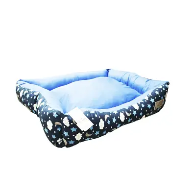 Cama De Tecido Retangular Maxximo Pet Céu Azul G