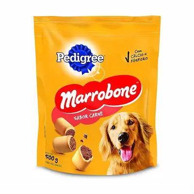 Biscoito Pedigree Cães Marrobone Adultos Carne 500g