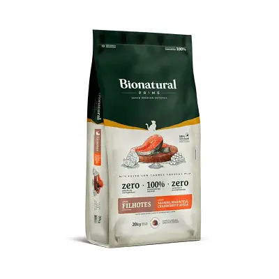 Ração Bionatural Prime Gatos Filhotes Salmão 20kg