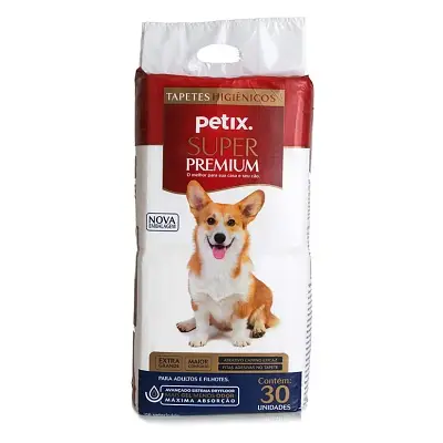 Tapete Higiênico Petix Super Premium 90x60cm 30 Unidades