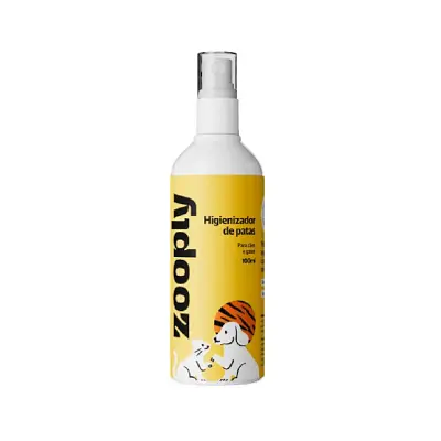 Higienizador De Patinhas Cães Zooply 100ml
