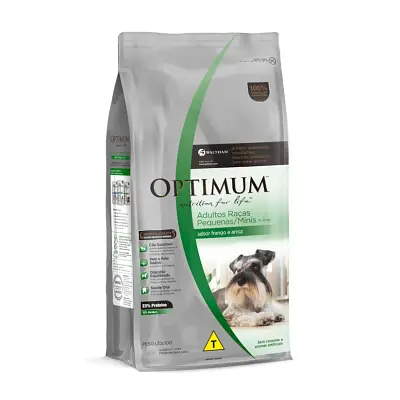 Ração Optimum Cães Adultos Raças Pequenas e Mini Frango e Arroz 3kg