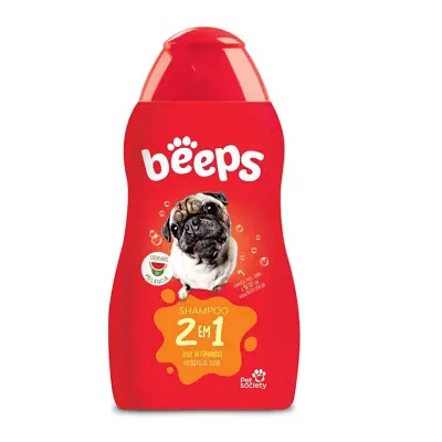 Shampoo 2 Em 1 Beeps Pet Society 500ml