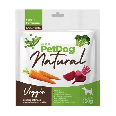 Biscoito para Cães PetDog Natural Veggie 150g