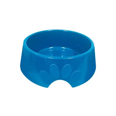 Comedouro Cães Furacão Pet Plástico Pop Azul 1900ml