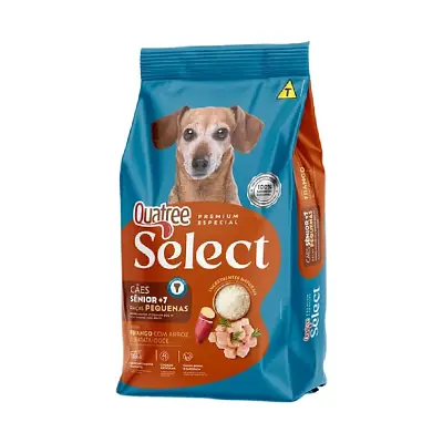 Ração Quatree Select Cães Senior Raças Pequenas 3Kg