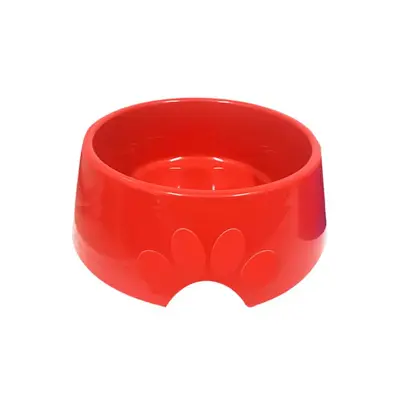 Comedouro Cães Furacão Pet Plástico Pop Vermelho 1900ml
