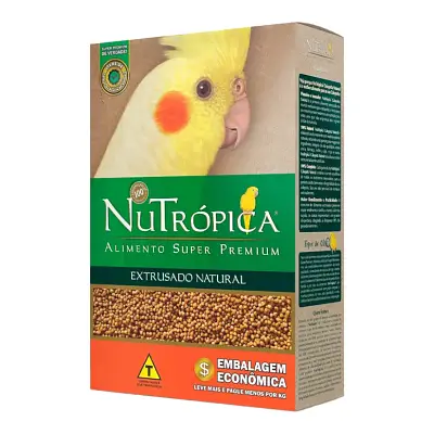 Ração Para Calopsita Natural Nutrópica Extrusado Natural 1,2kg