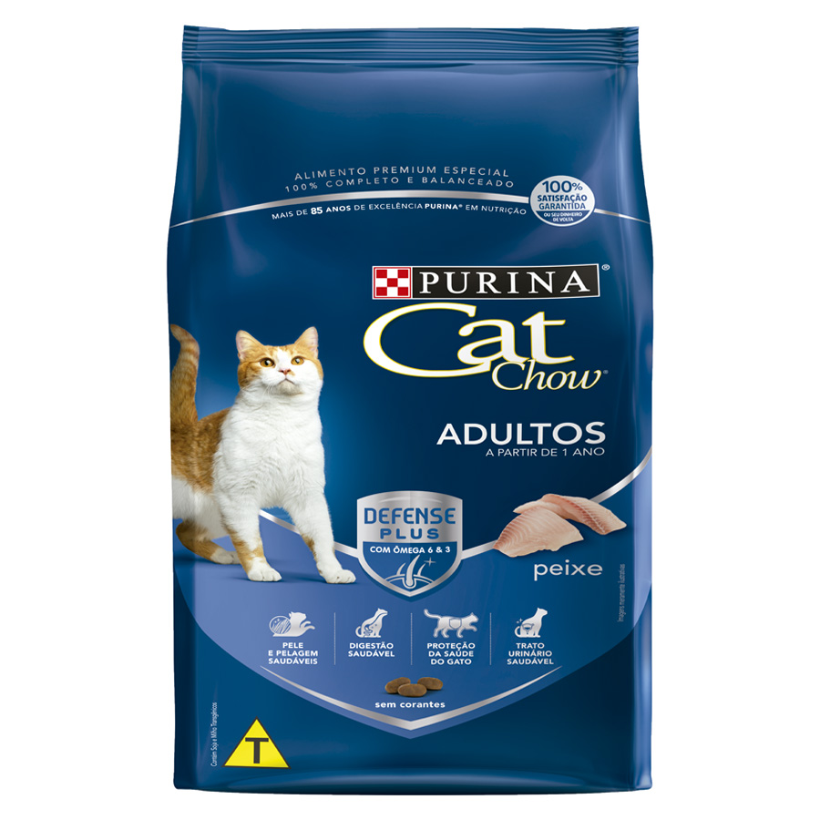 Ração Cat Chow para Gatos Adultos Sabor Peixe 10,1kg