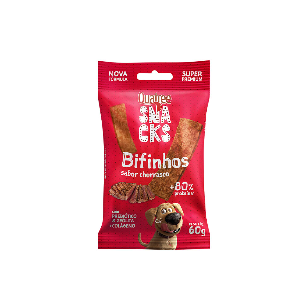 Snack Quatree para Cães Sabor Churrasco