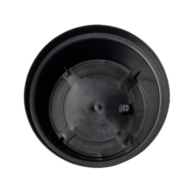 Vaso Cuia Okla Bari Preto para Jardim Tamanho 3
