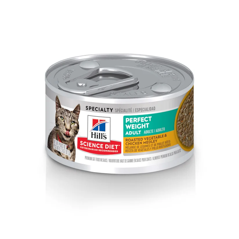 Ração Úmida Hill s Science Diet Peso Perfeito para Gatos Adultos Sabor Frango 82g