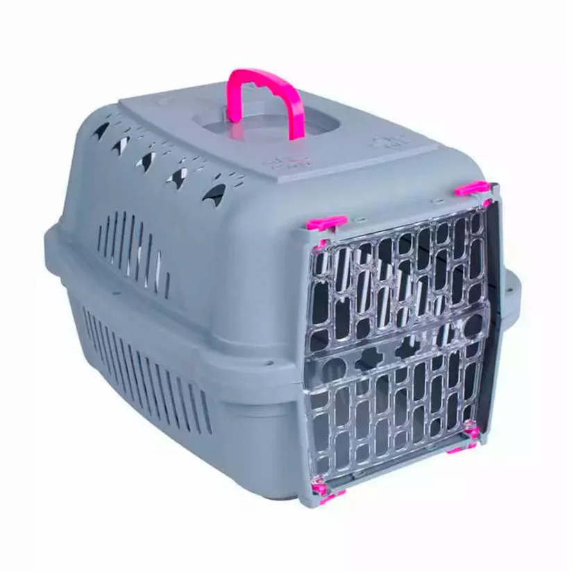 Caixa De Transporte Durapets Falcon Neon Elegance Rosa Nº2