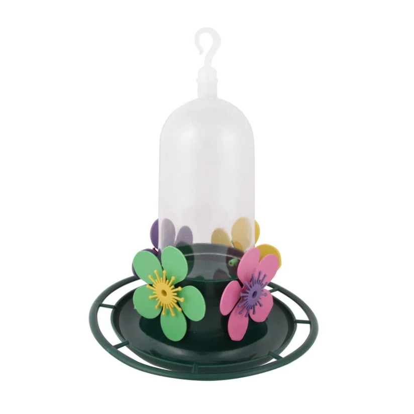 Bebedouro Beija-Flor com Poleiro Jel Plast Verde 250ml