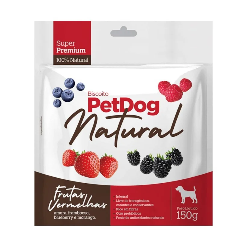 Biscoito para Cães Pet Dog Natural Frutas 150g