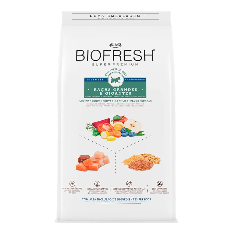 Ração Biofresh Cães Filhotes Grandes e Gigantes 3kg
