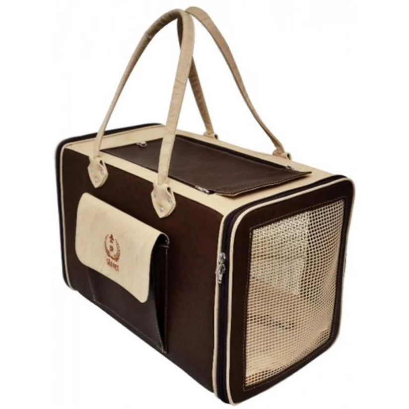 Bolsa São Pet Paris Corino Marrom N2