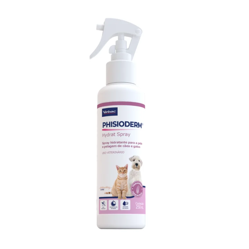 Spray Hidratante Phisioderm Cães E Gatos Virbac 250ml