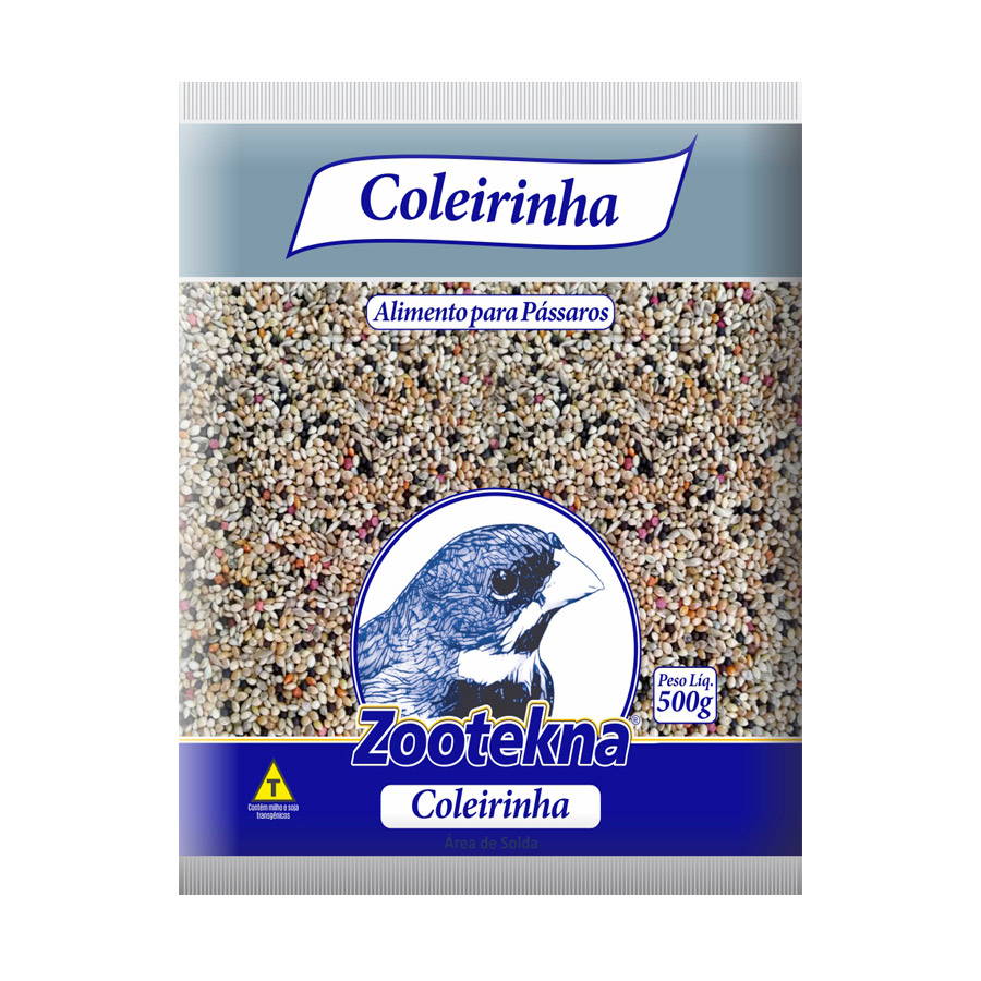 Ração Zootekna para Coleirinha Mistura de Sementes - 500 g