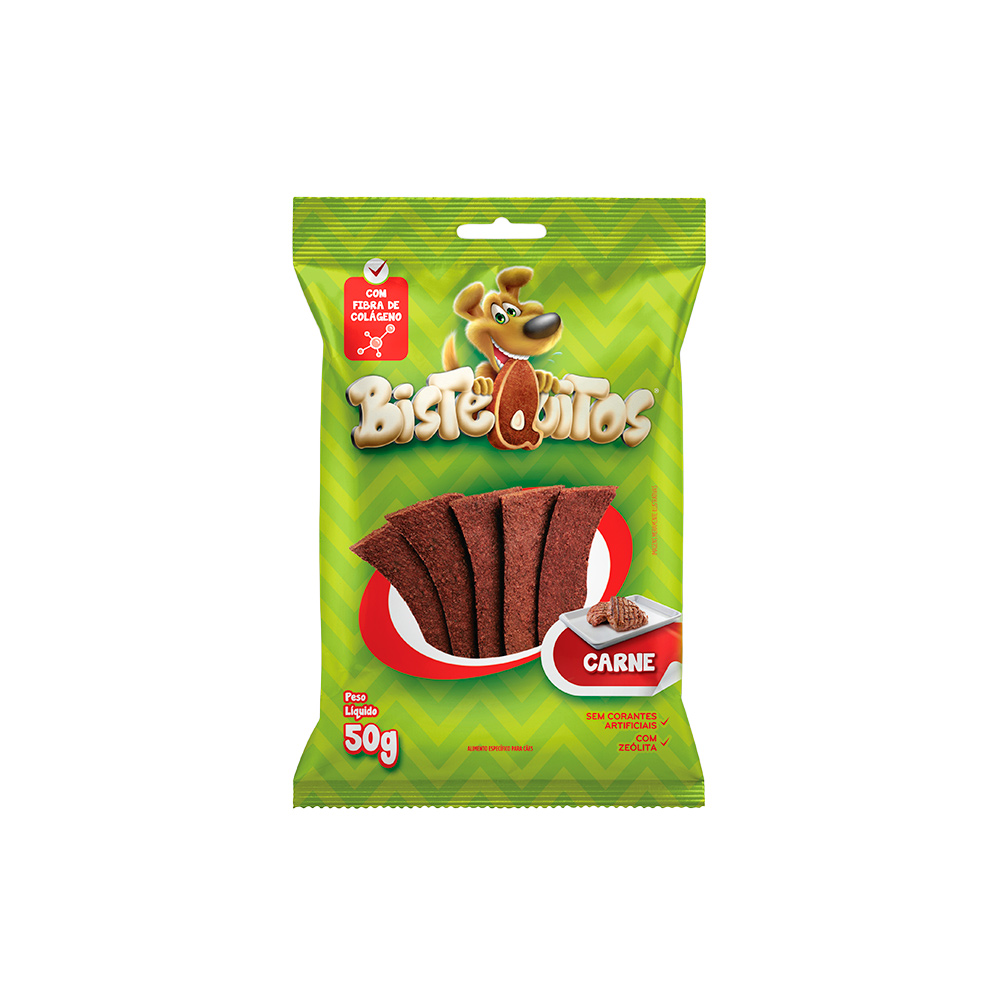 Snack Petitos Para Cães Bistequitos Sabor Carne