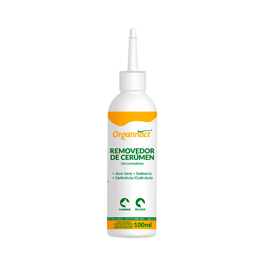 Removedor de Cerúmem Organnact para Cães e Gatos - 100 ml
