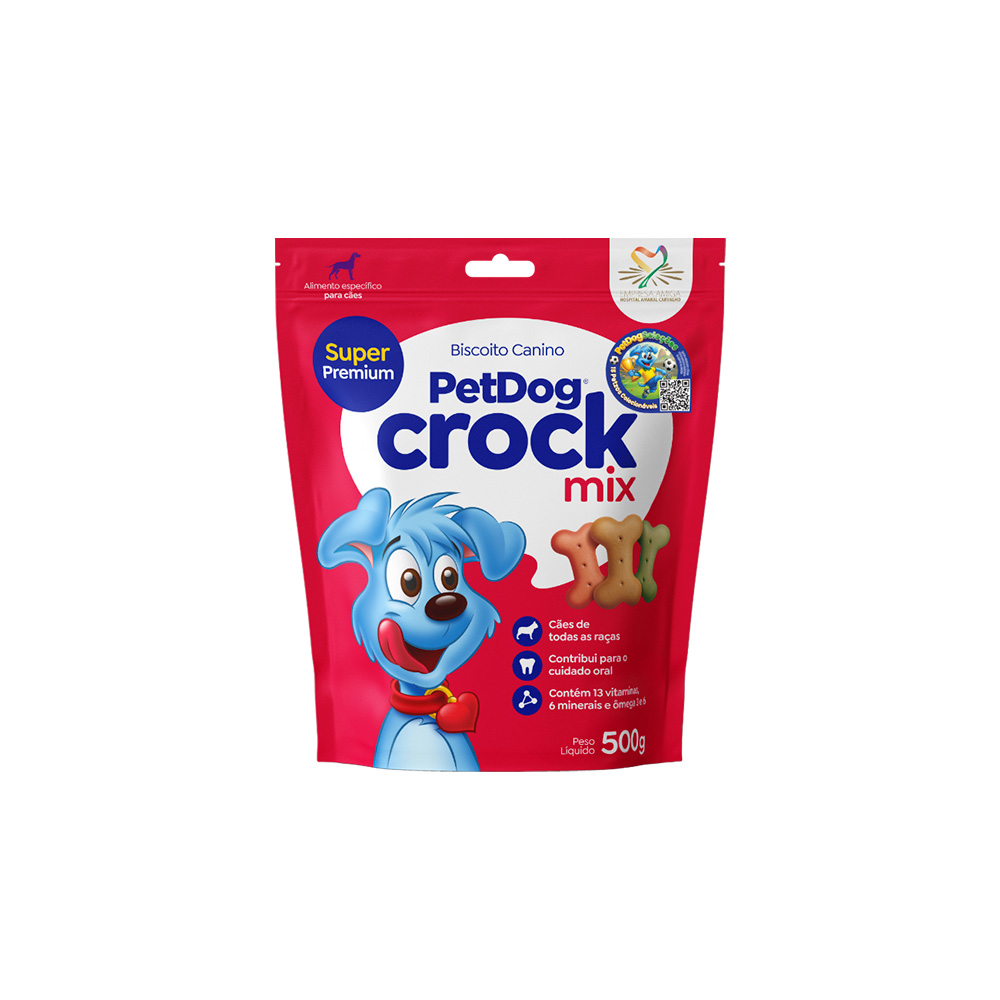 Biscoito Pet Dog Crock Mix para Cães