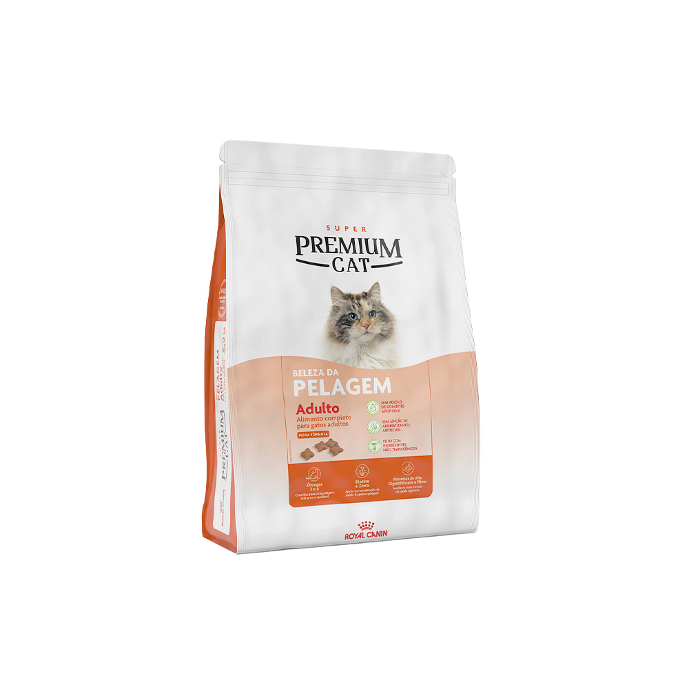Ração Royal Canin Premium Cat Beleza da Pelagem para Gatos Adultos