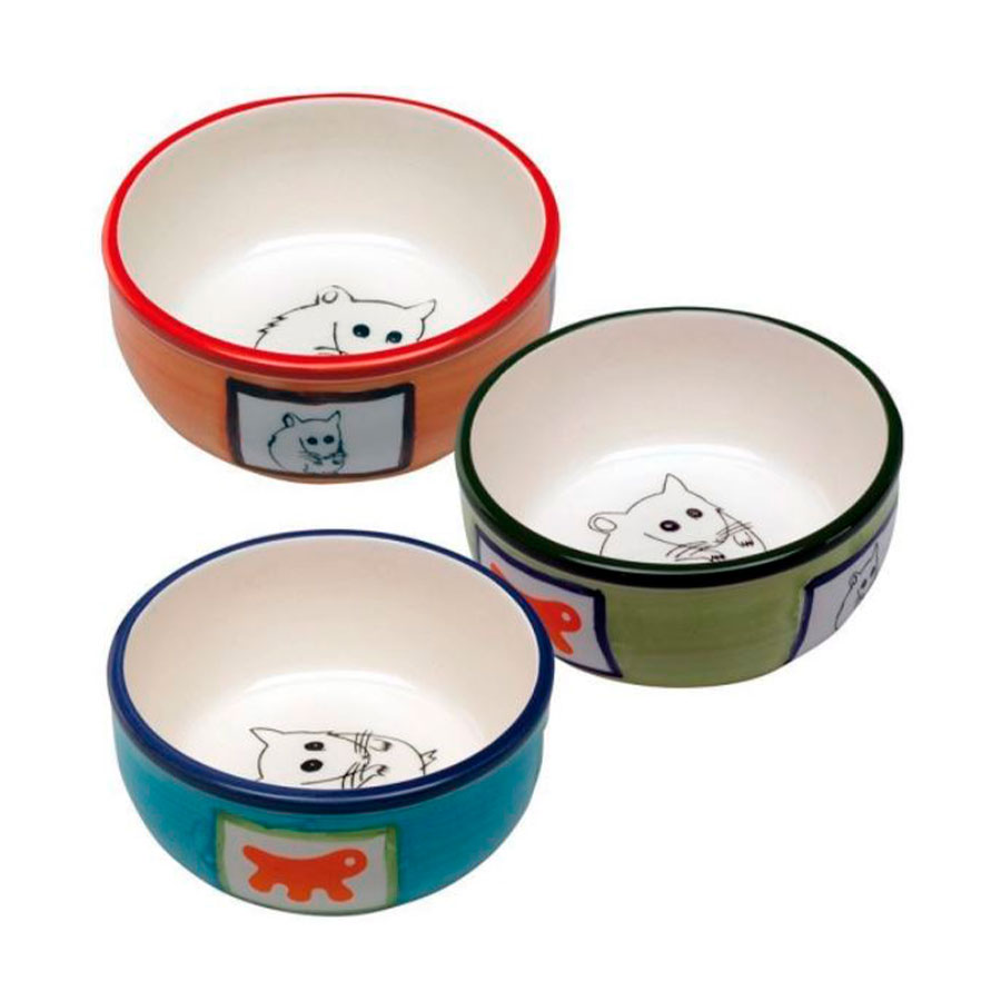 Comedouro para Roedores Cerâmica Ferplast PA 180ml - Cores Sortidas