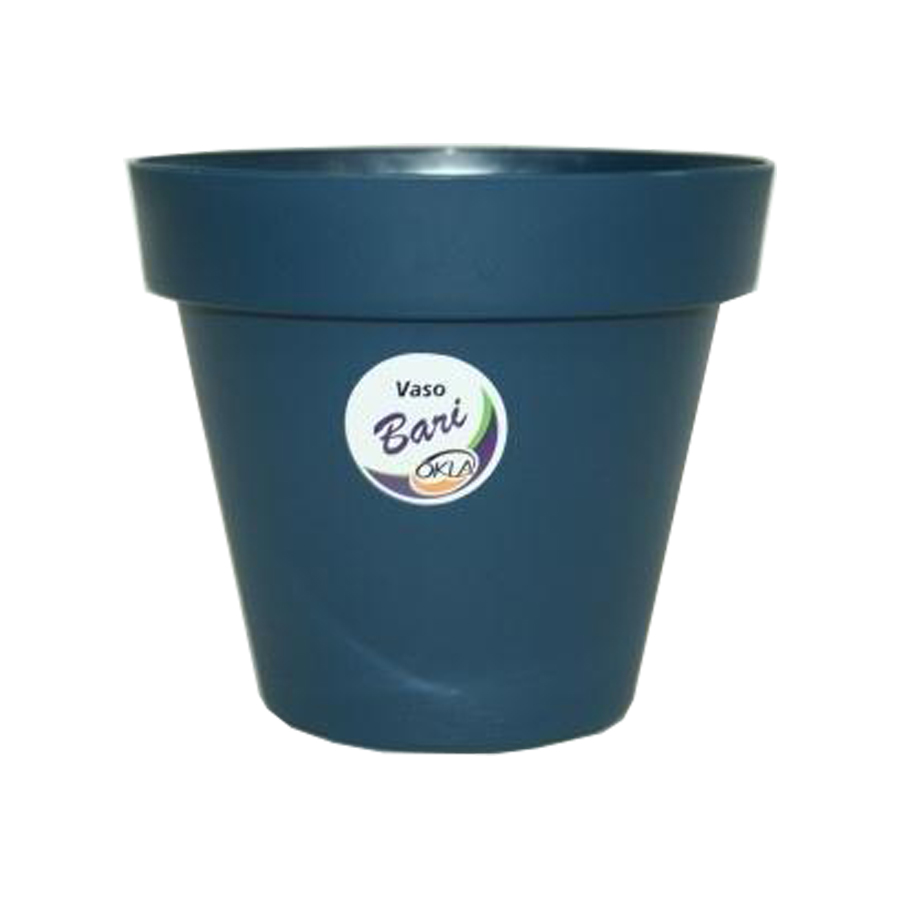 Vaso Okla Bari Azul Cobalt para Jardim