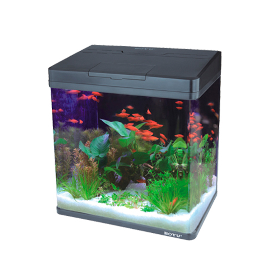 Aquário Boyu Curvo Preto MS-420 31 L
