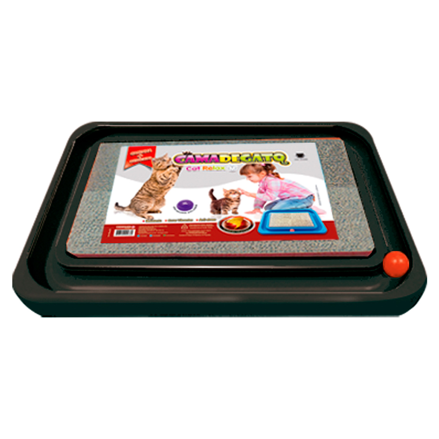 Brinquedo Arranhador Furacão Pet Cat Relax Preto para Gatos - Tamanho Grande