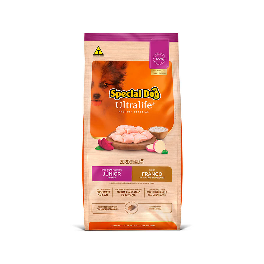 Ração Special Dog Ultralife Frango para Cães Filhotes de Raças Pequenas