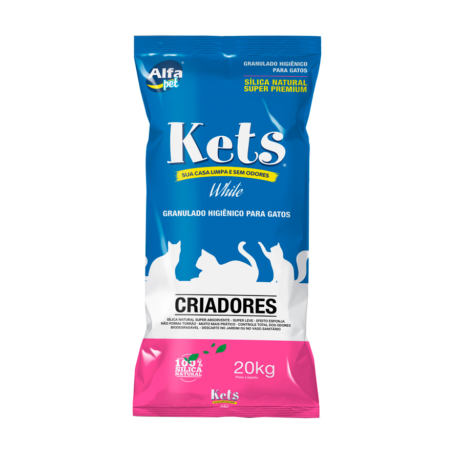 Areia White Kets para Gatos